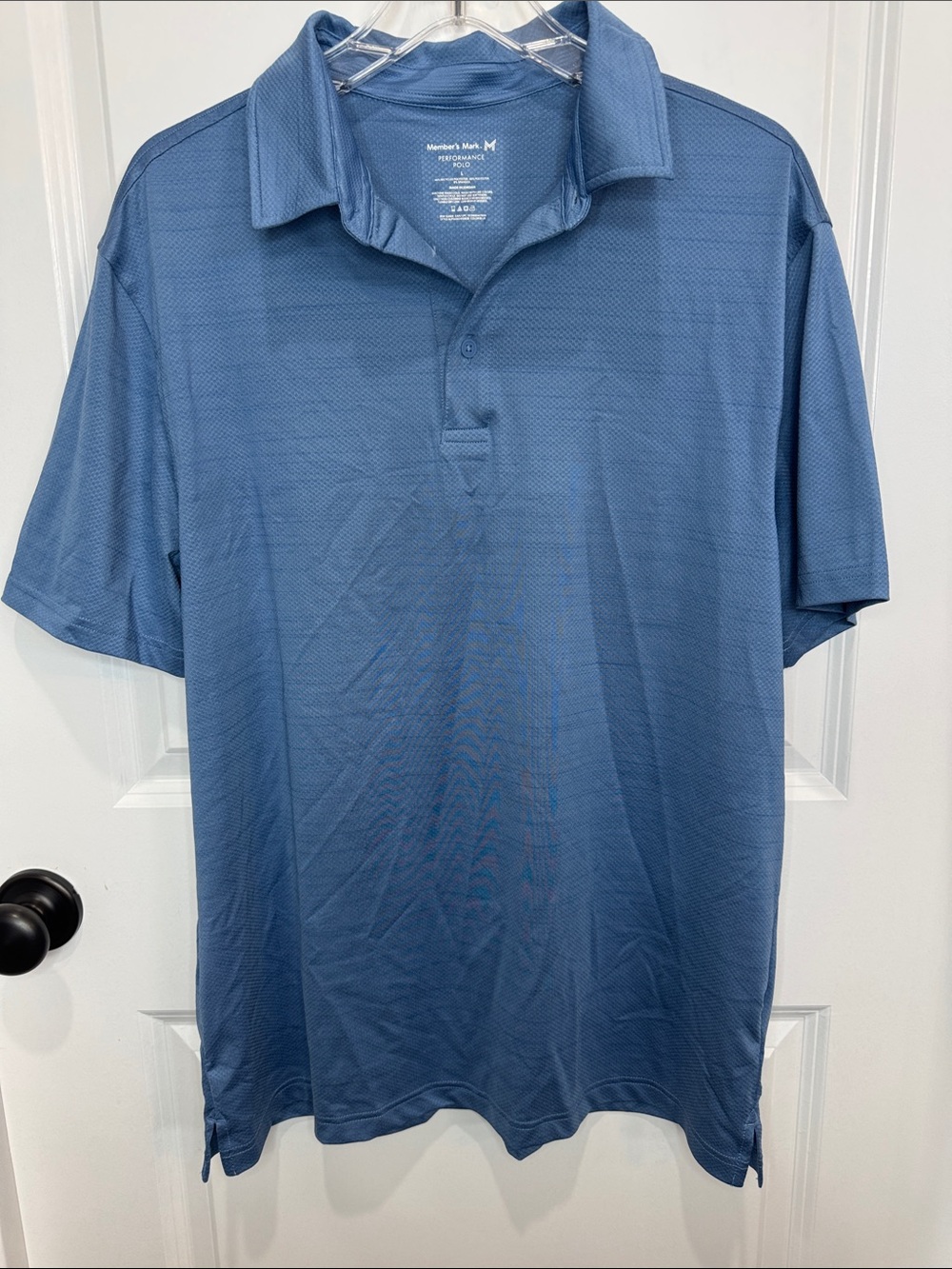 Blue Short-Sleeve Polo Shirt